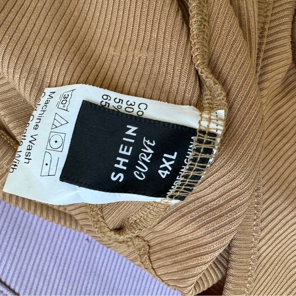 SHEIN Purple and Black Fitted Tank Tops - Picture 4 of 4